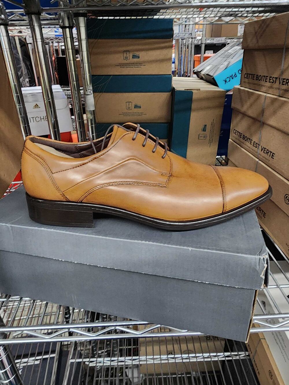 NWT ECCO Men's CITYTRAY Cap Toe Tie Oxford, Amber, 10-10.5
